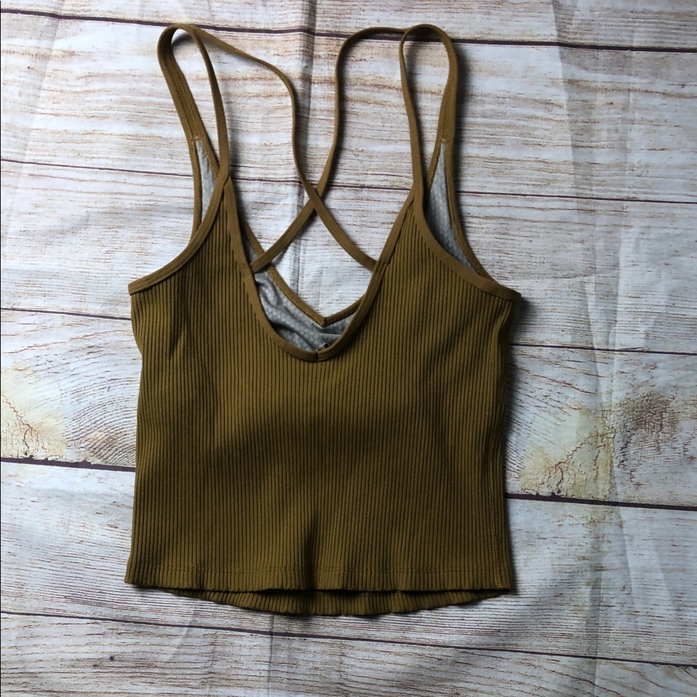 Vuori Brown Ribbed Camisole - Picture 6 of 6
